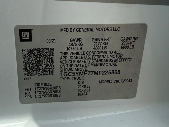 Certified 2021 Chevrolet Silverado 2500 Custom w/ Custom Value Package AWD/4WD image 22