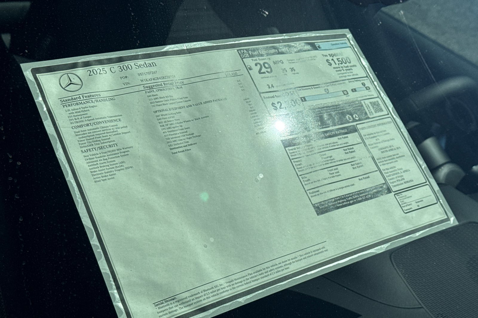 New 2025 Mercedes-Benz C 300 Sedan image 40