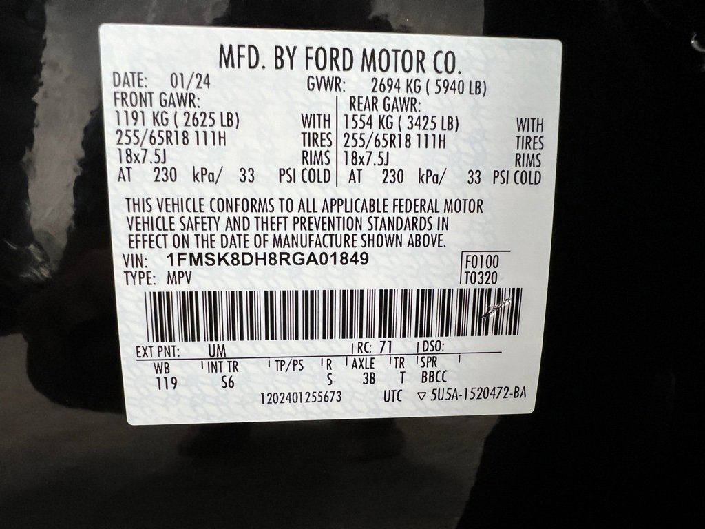 Used 2024 Ford Explorer XLT w/ Equipment Group 202A image 67