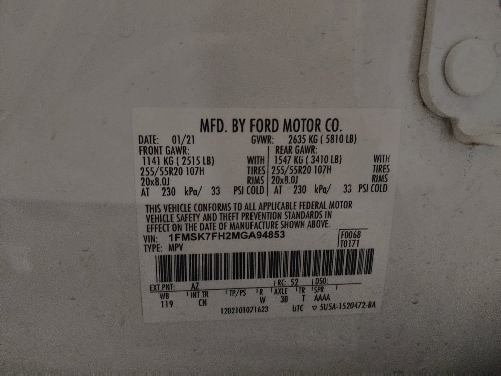 Used 2021 Ford Explorer Limited w/ Equipment Group 301A RWD image 33
