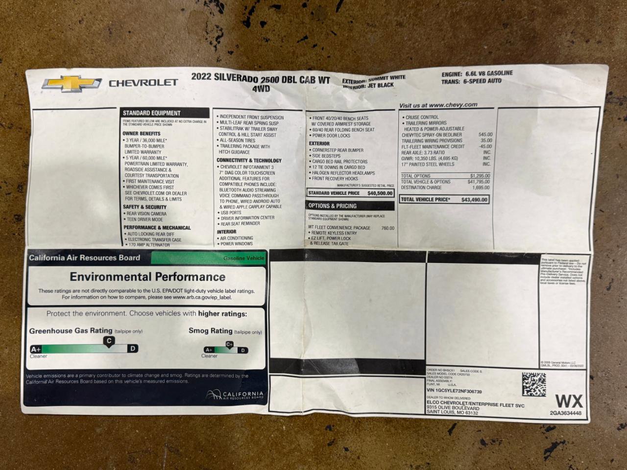 Used 2022 Chevrolet Silverado 2500 W/T w/ WT Fleet Convenience Package image 53