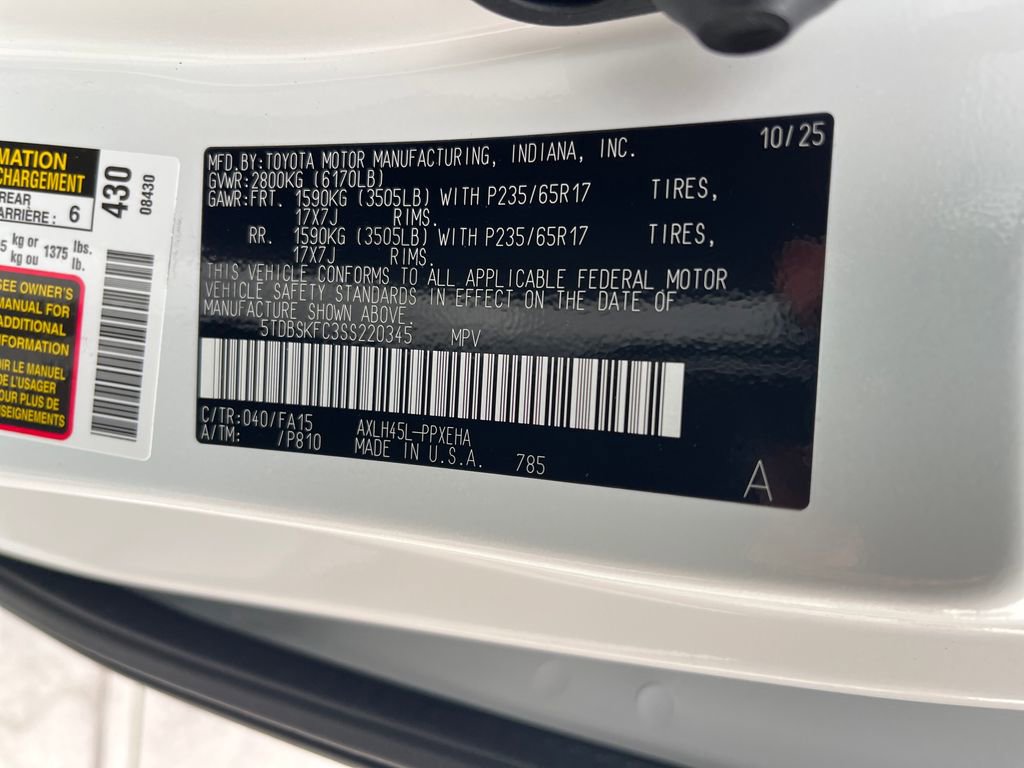 New 2025 Toyota Sienna LE image 29