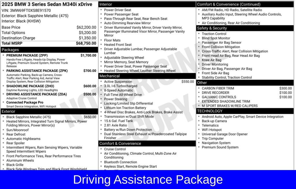 Used 2025 BMW M340i xDrive w/ Premium Package AWD/4WD image 6