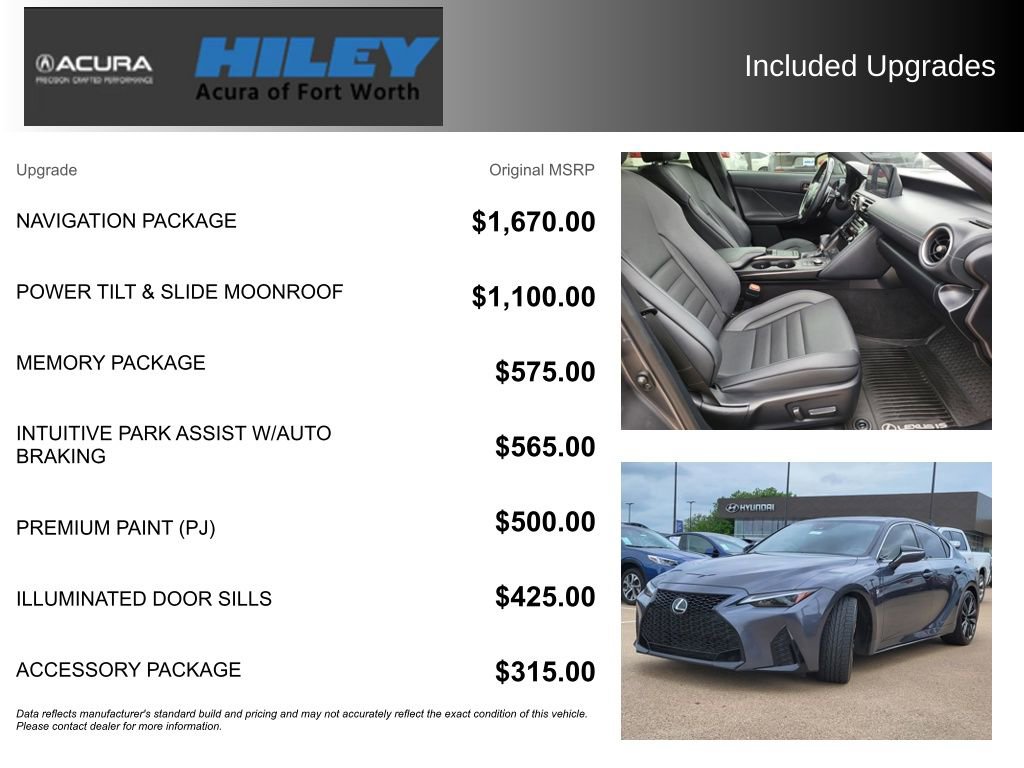 Used 2022 Lexus IS 350 F Sport w/ Navigation Package RWD image 5