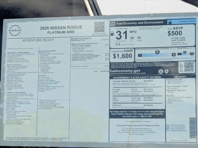 New 2026 Nissan Rogue Platinum w/ Platinum Premium Package image 16