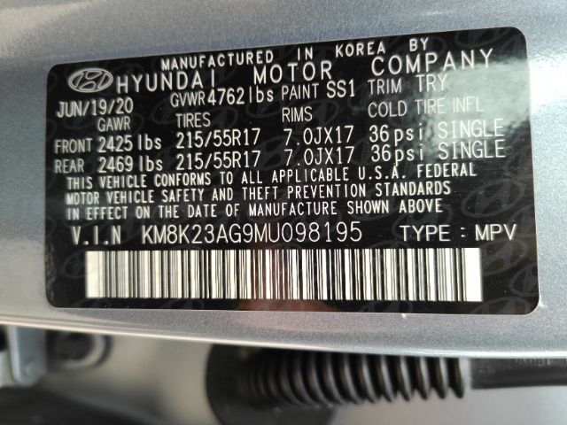 Used 2021 Hyundai Kona SEL w/ Cargo Package FWD image 52