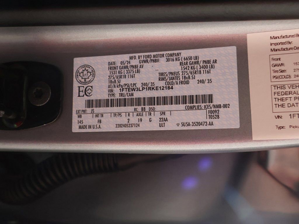 Used 2024 Ford F150 XLT w/ Bed Utility Package image 45