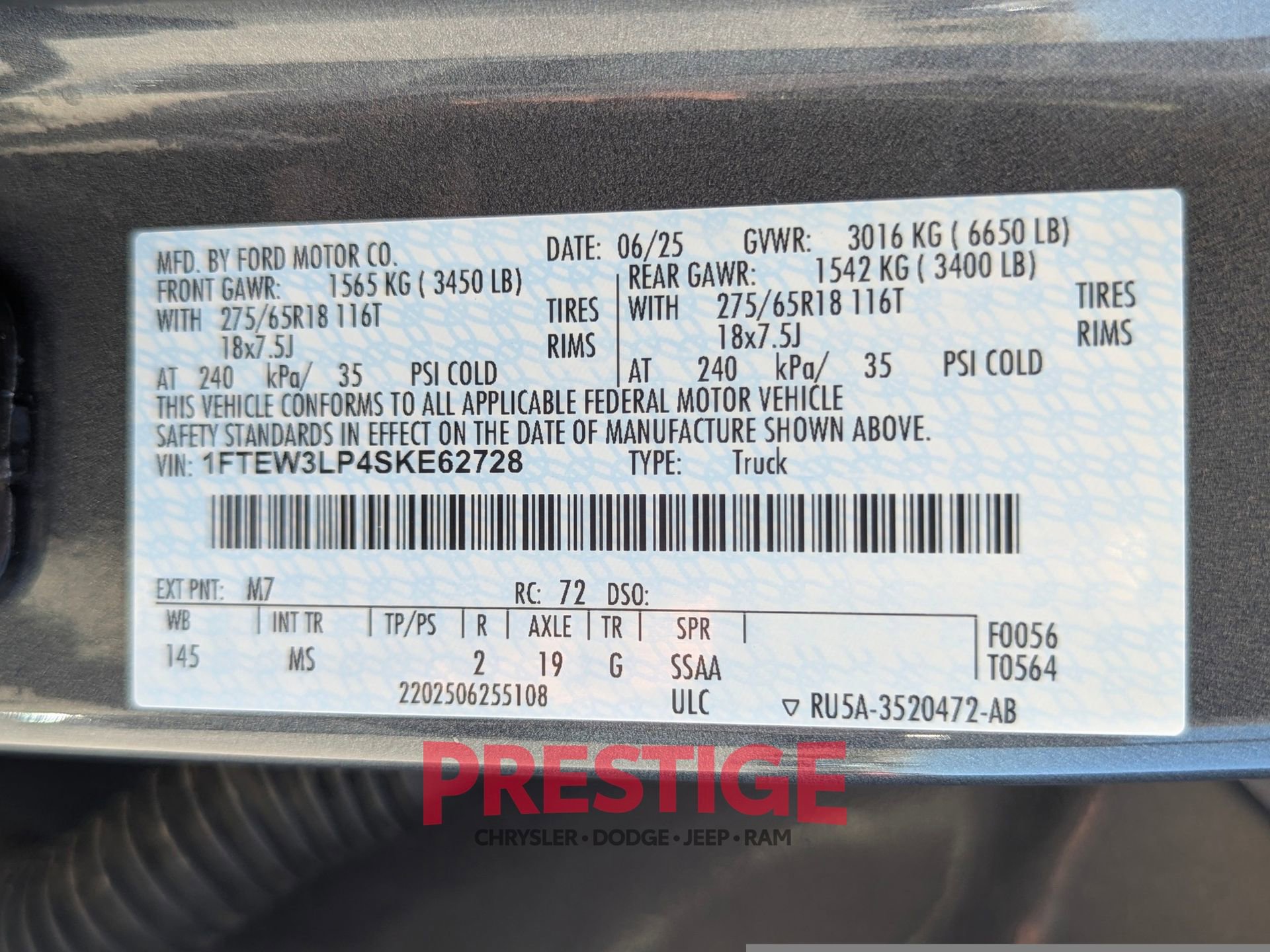 Used 2025 Ford F150 XLT w/ Equipment Group 301A Standard image 34