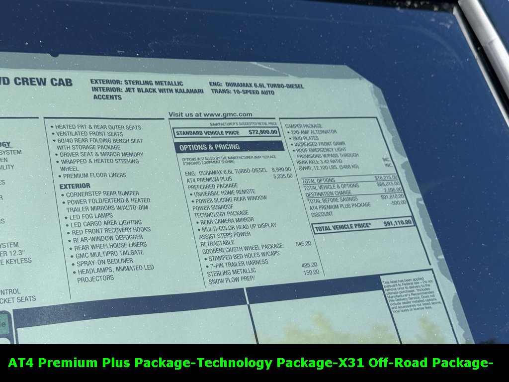 New 2026 GMC Sierra 3500 AT4 w/ AT4 Premium Plus Package image 5