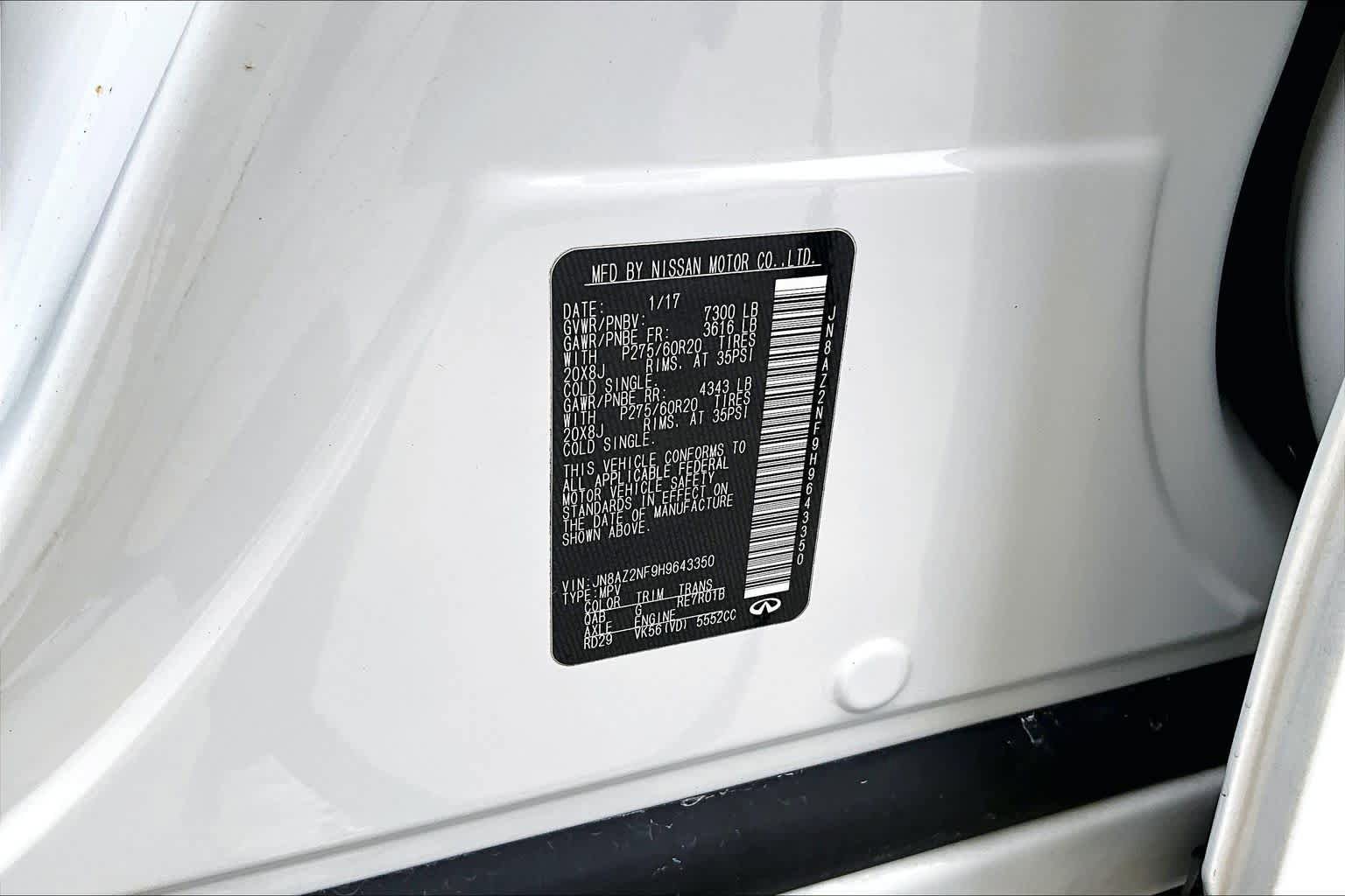 Used 2017 INFINITI QX80 2WD image 35
