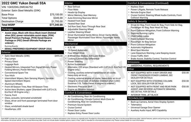 Certified 2022 GMC Yukon Denali image 7