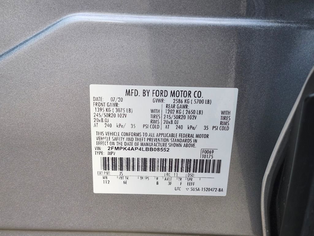 Certified 2020 Ford Edge ST w/ Cold Weather Package image 31