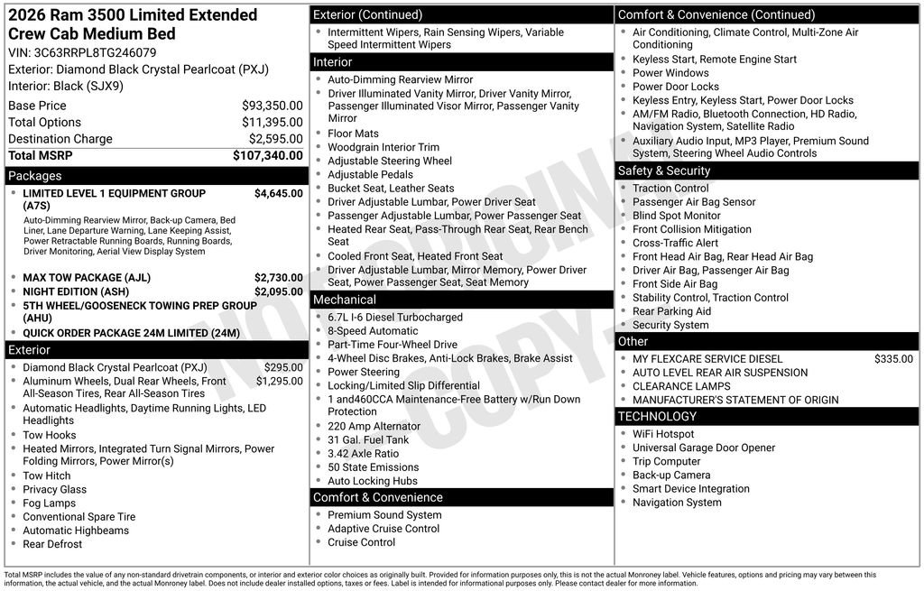 New 2026 RAM 3500 Limited image 9