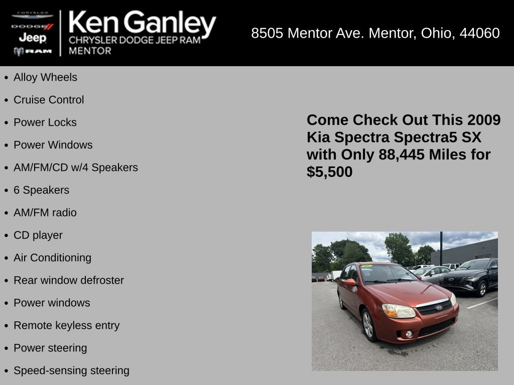 Used 2009 Kia Spectra5 SX FWD image 5