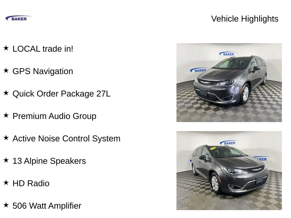 Used 2018 Chrysler Pacifica Touring-L w/ Premium Audio Group FWD image 4
