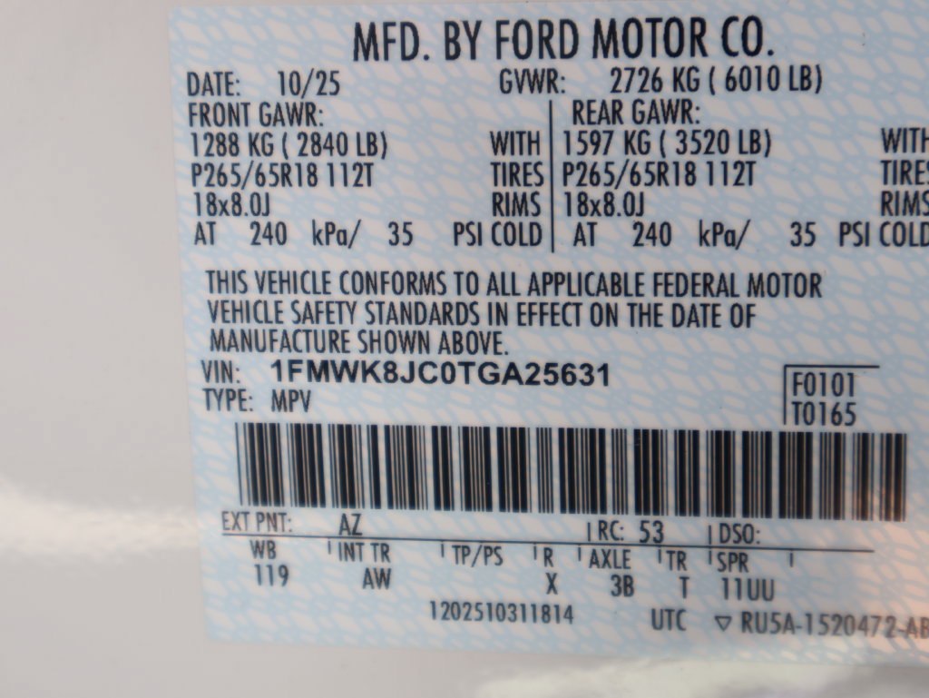 New 2026 Ford Explorer Tremor w/ Tremor Ultimate Package AWD/4WD image 44
