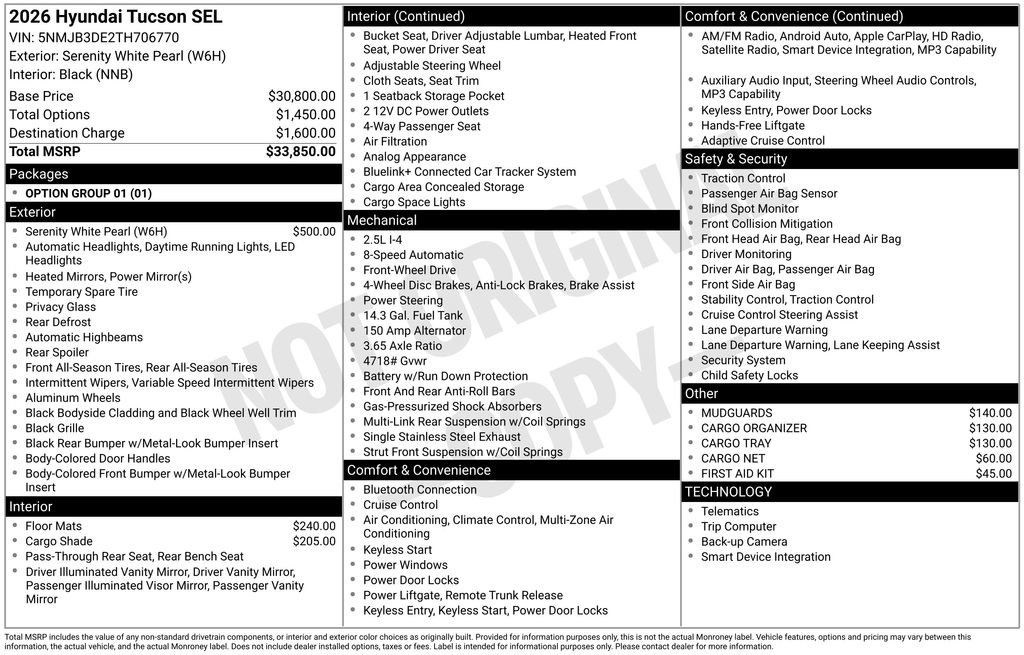 Used 2026 Hyundai Tucson SEL FWD image 25