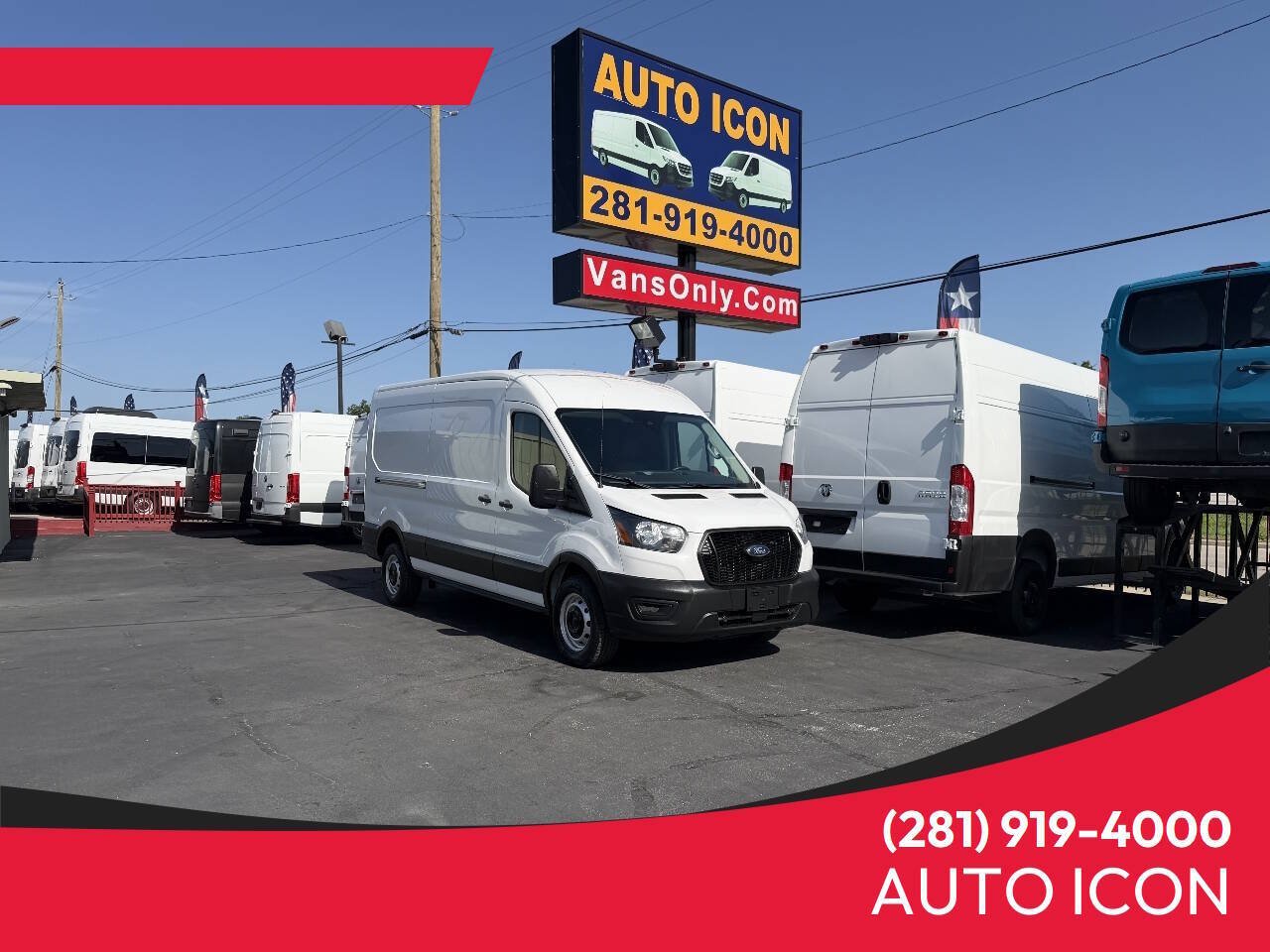 Used 2023 Ford Transit 250 Medium Roof w/ Load Area Protection Package RWD image 1