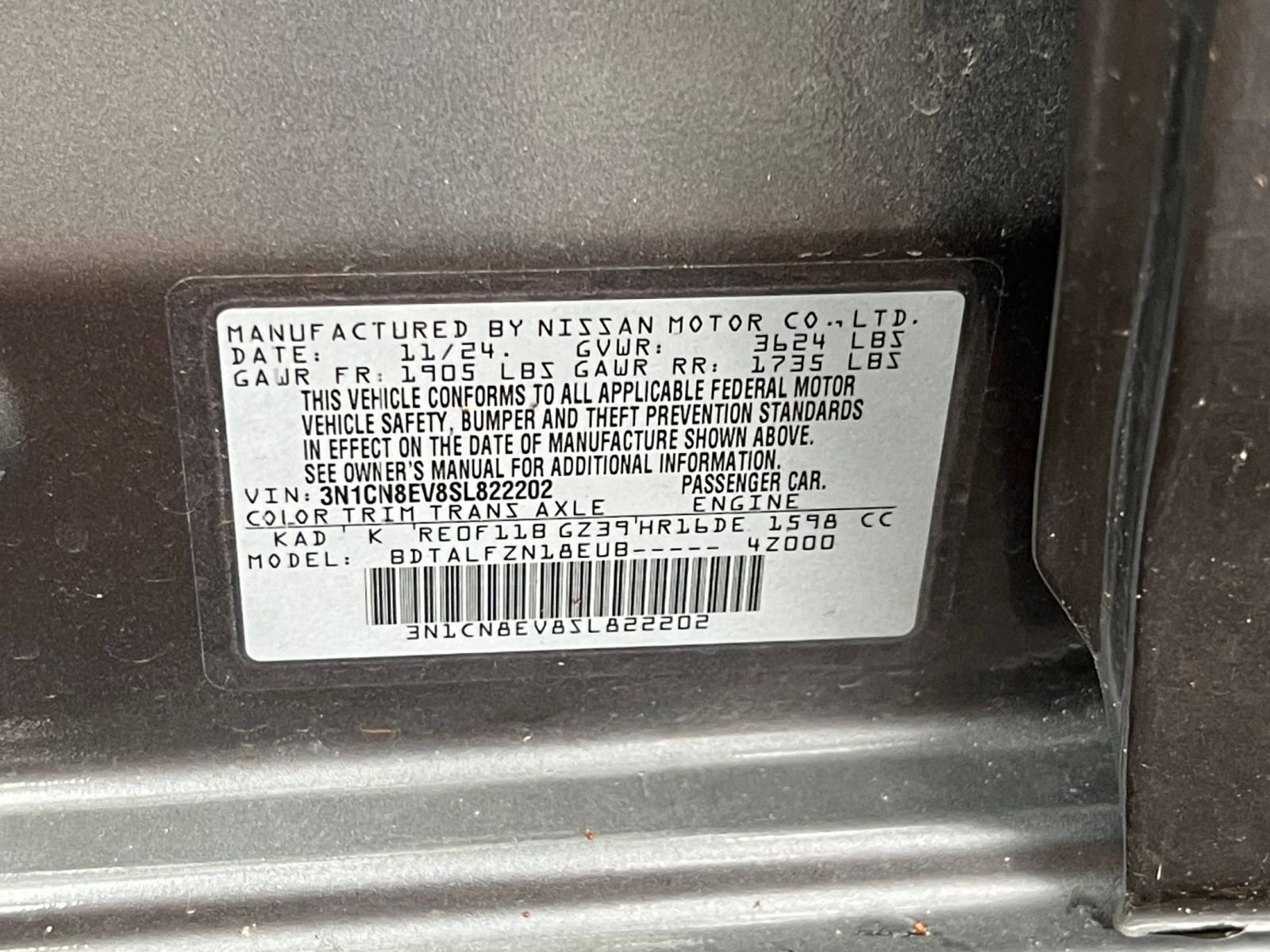 Used 2025 Nissan Versa SV FWD image 24