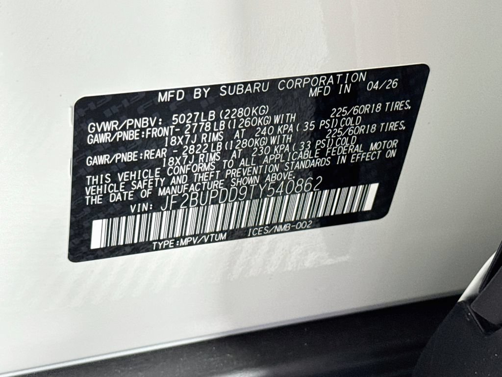 New 2026 Subaru Outback Limited AWD/4WD image 33