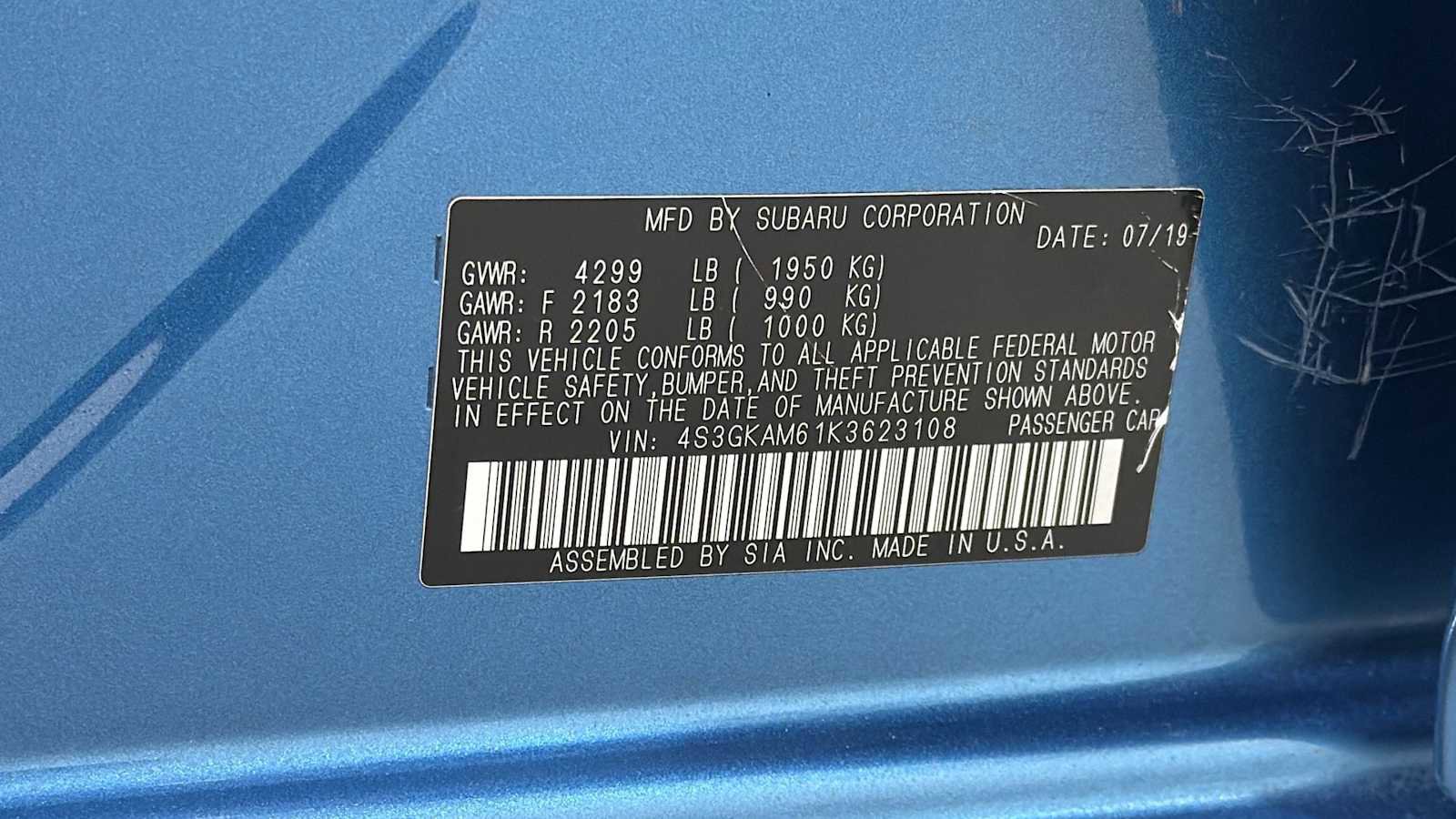 Used 2019 Subaru Impreza 2.0i Sport image 11