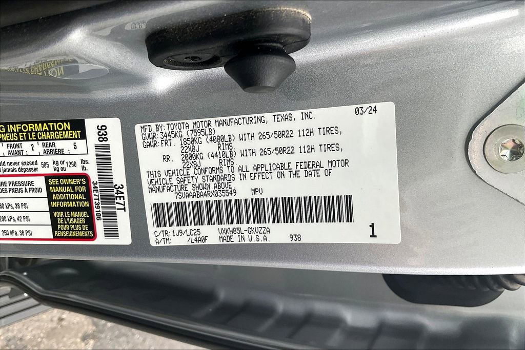 Used 2024 Toyota Sequoia Capstone image 16