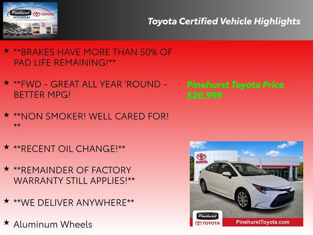 Certified 2025 Toyota Corolla LE FWD image 36