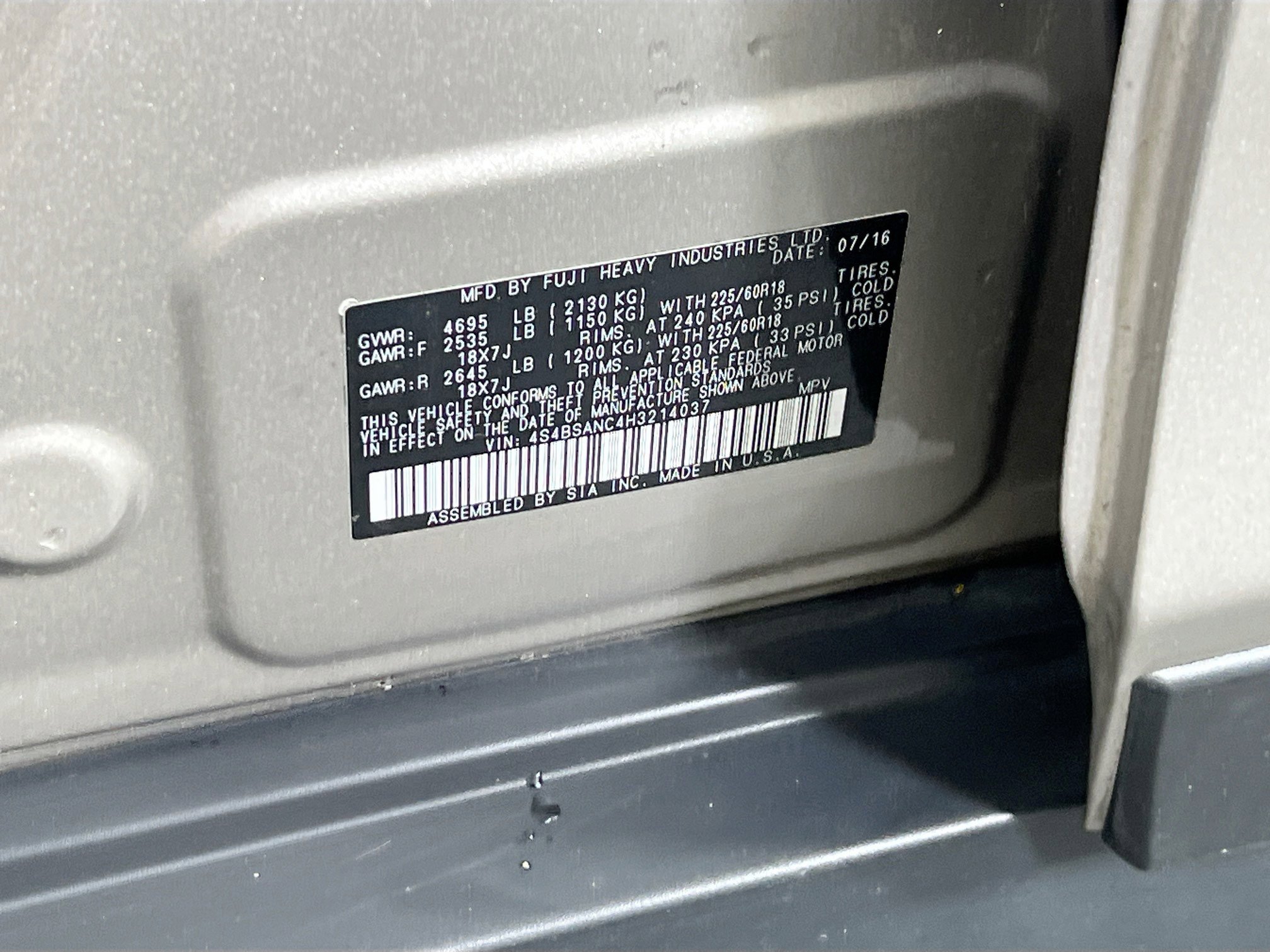 Used 2017 Subaru Outback 2.5i Limited image 31
