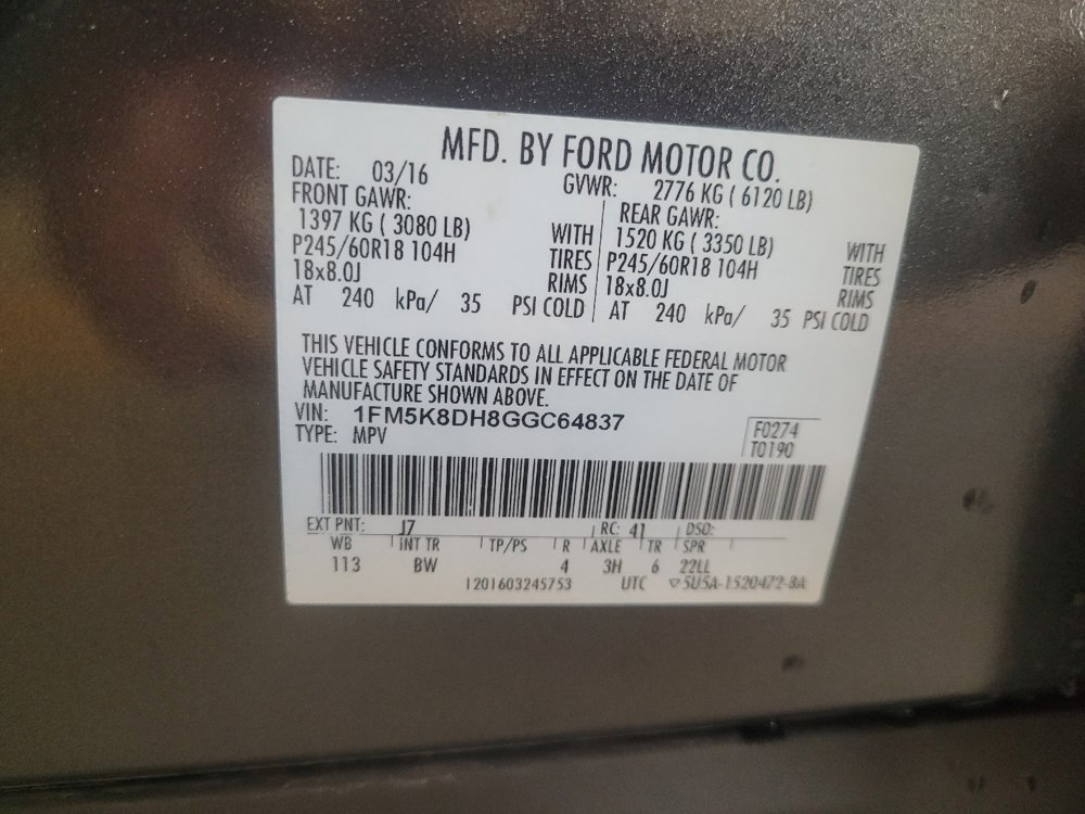 Used 2016 Ford Explorer XLT w/ Equipment Group 202A AWD/4WD image 33