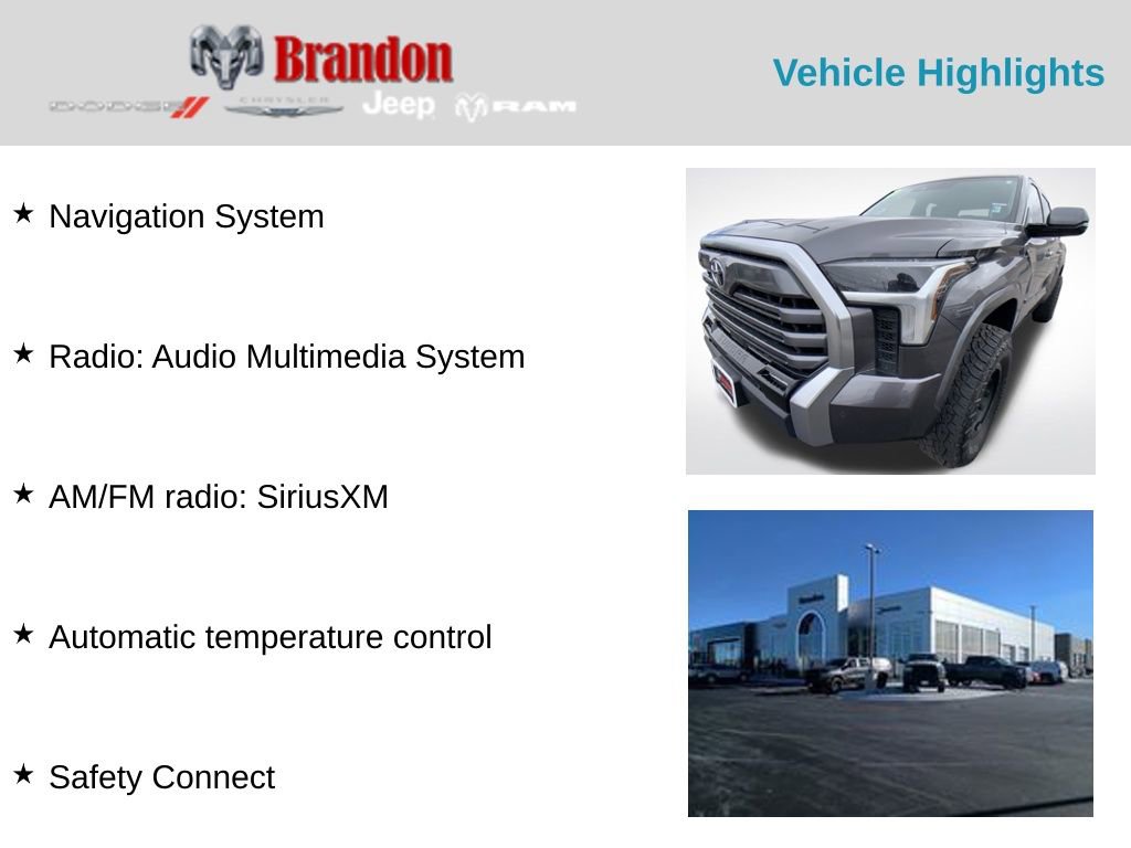 Used 2023 Toyota Tundra Limited w/ Power Package image 2