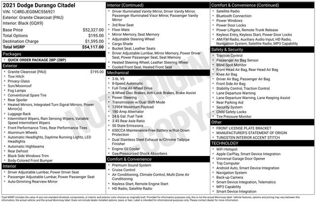 Used 2021 Dodge Durango Citadel image 33