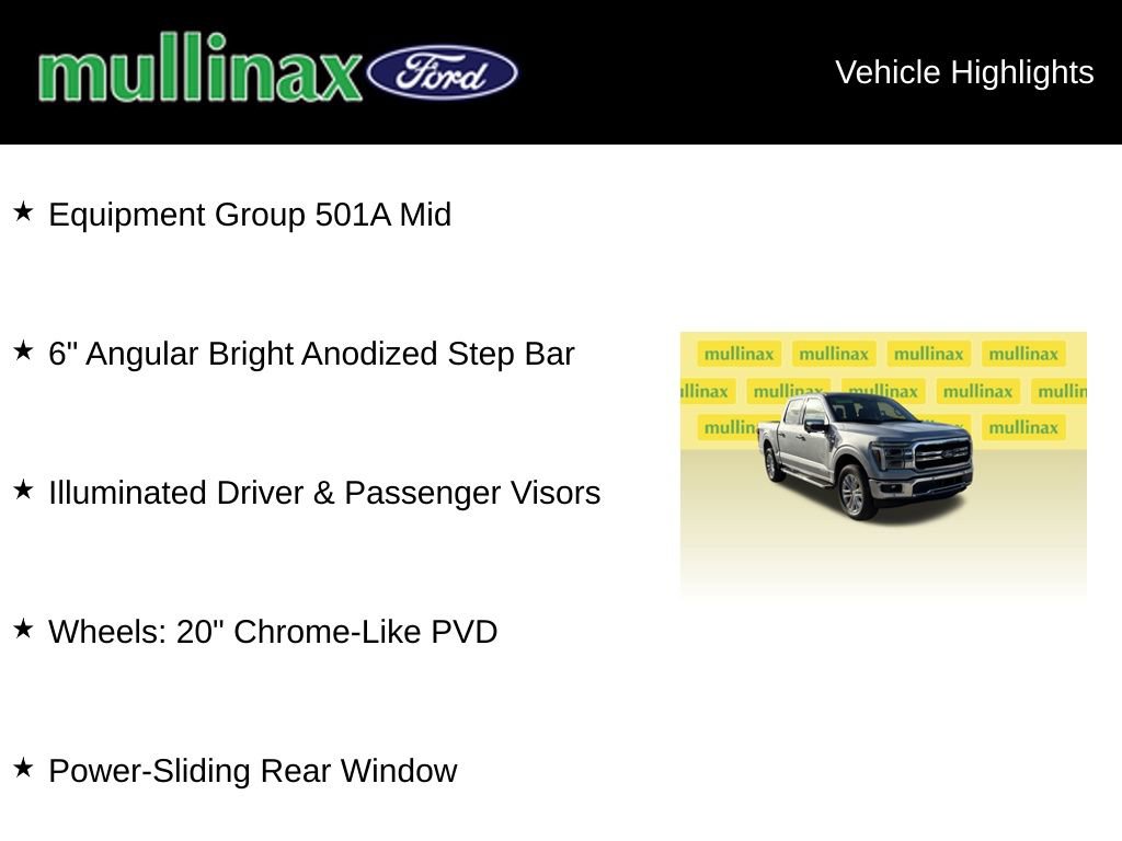 New 2025 Ford F150 Lariat w/ Equipment Group 501A Mid image 15