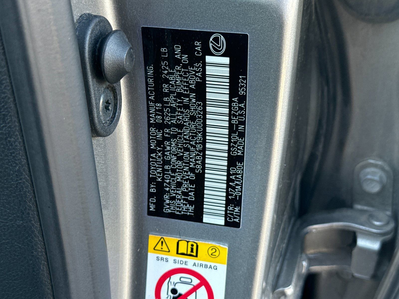 Used 2019 Lexus ES 350 w/ Accessory Package FWD image 31