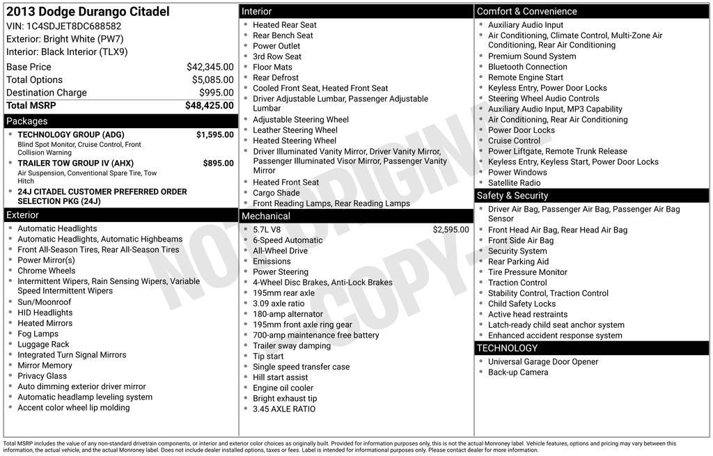 Used 2013 Dodge Durango Citadel w/ Technology Group AWD/4WD image 28