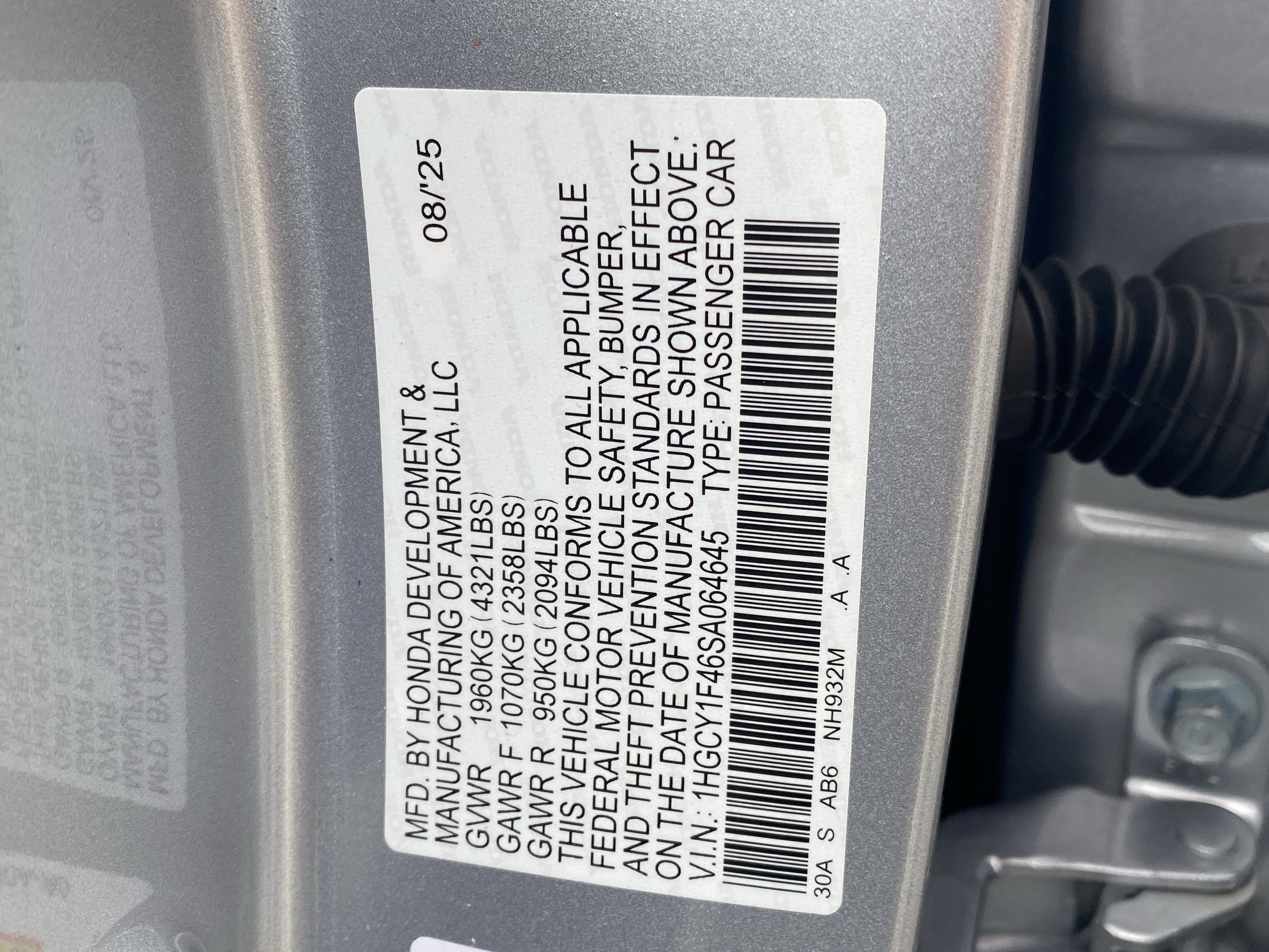 Certified 2025 Honda Accord SE image 29