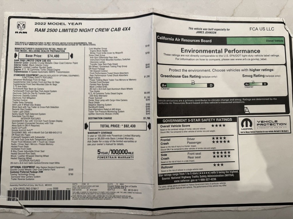 Used 2022 RAM 2500 Limited w/ Night Edition image 28