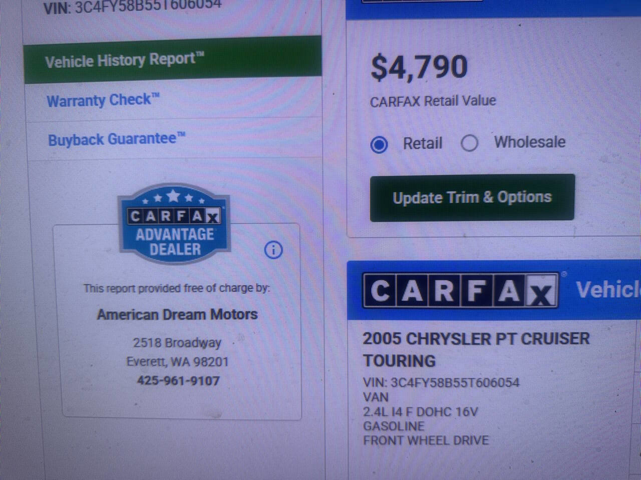 Used 2005 Chrysler PT Cruiser Touring image 12