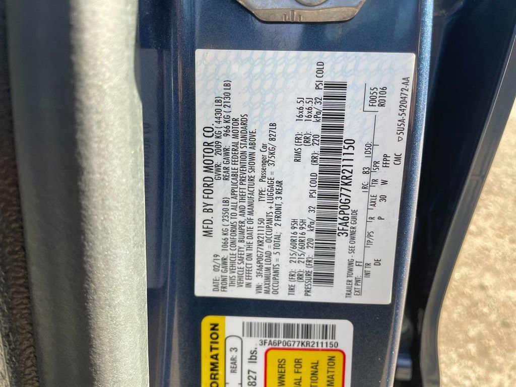 Used 2019 Ford Fusion S FWD image 32