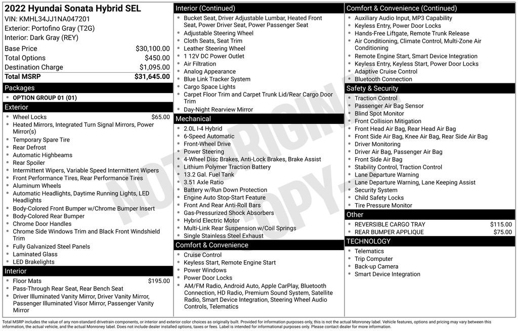 Used 2022 Hyundai Sonata SEL FWD image 17