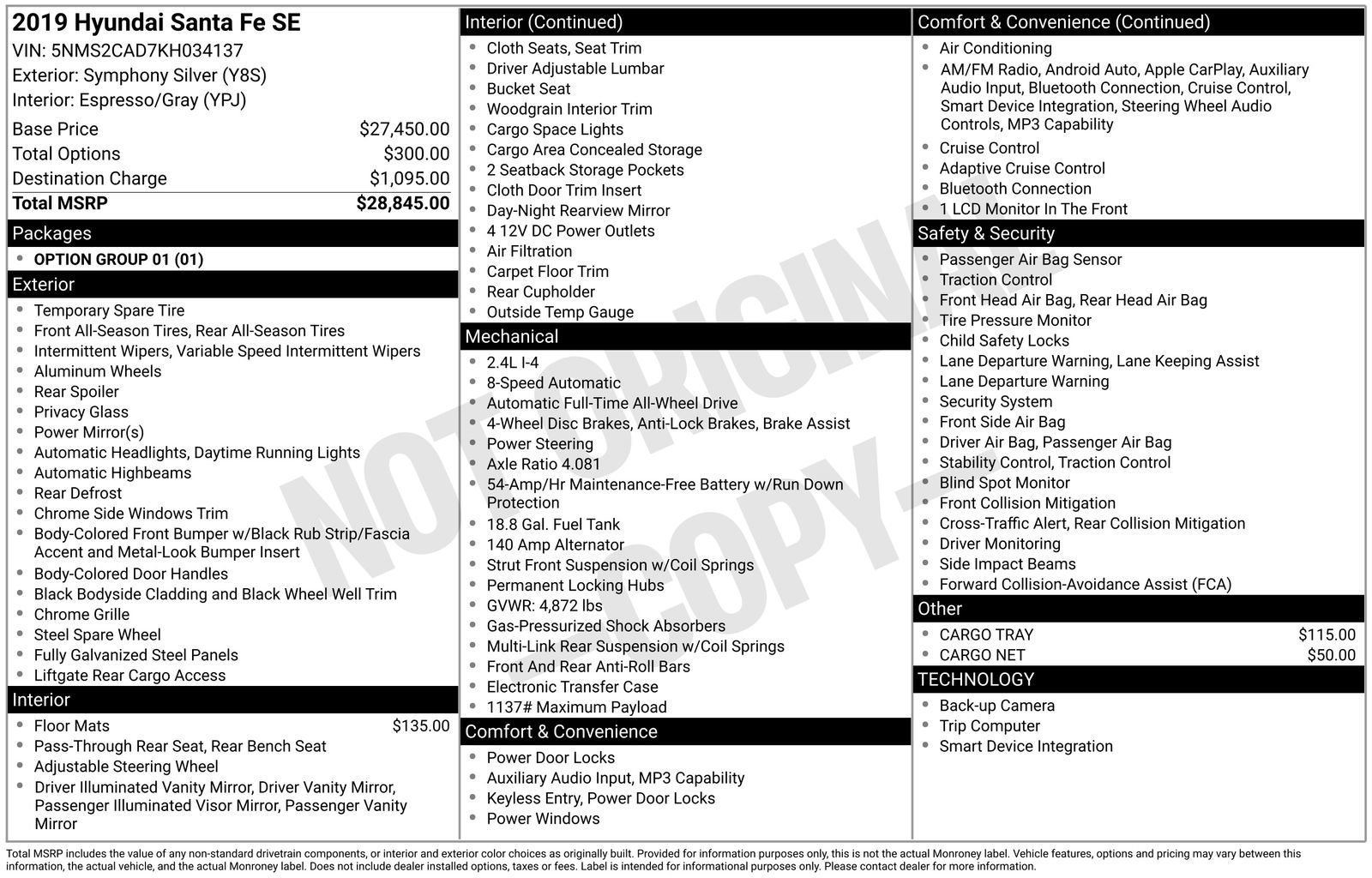 Used 2019 Hyundai Santa Fe SE image 56