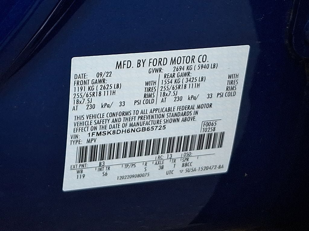 Certified 2022 Ford Explorer XLT w/ Equipment Group 202A AWD/4WD image 27