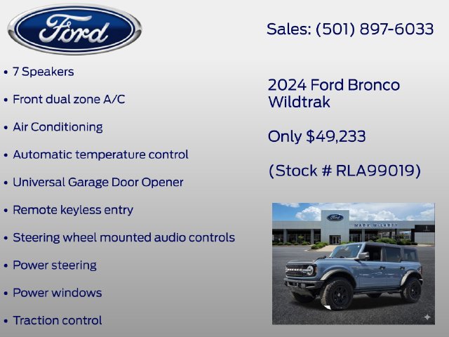 Certified 2024 Ford Bronco Wildtrak AWD/4WD image 20