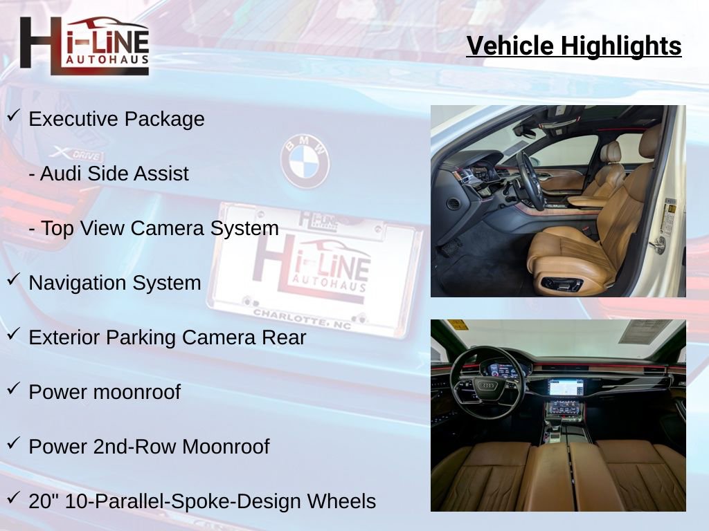 Used 2019 Audi A8 L 4.0T w/ First Edition Package AWD/4WD image 58
