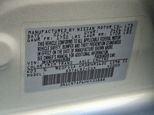 Used 2017 Nissan Versa SV image 26