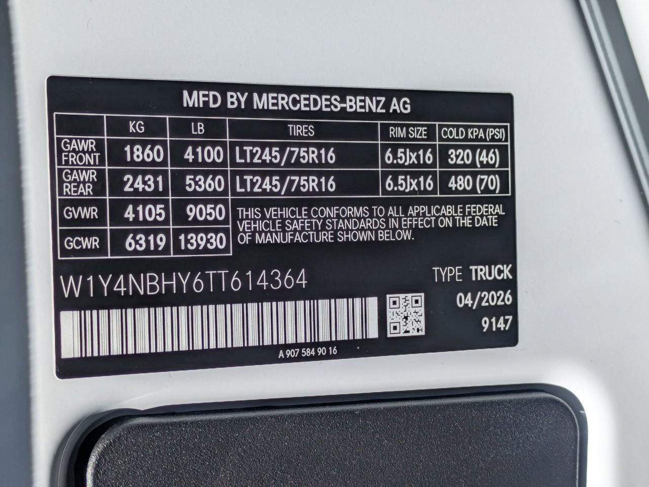 New 2026 Mercedes-Benz Sprinter 144 Cargo image 12