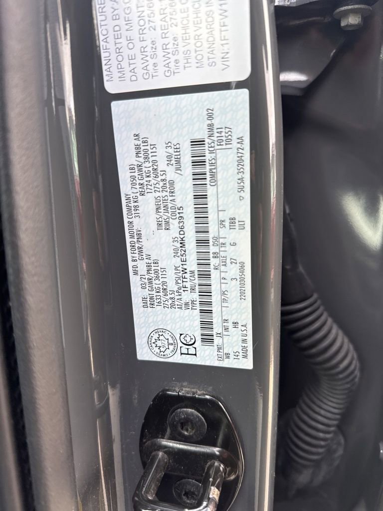 Used 2021 Ford F150 Lariat w/ Equipment Group 502A High image 57