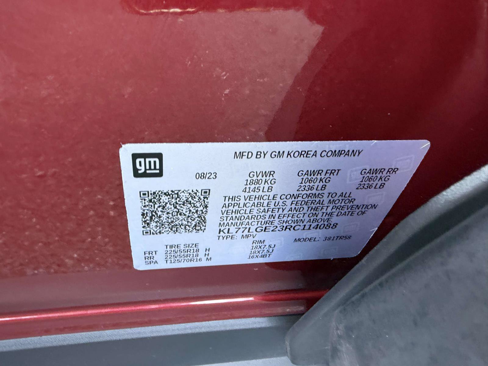 Certified 2024 Chevrolet Trax RS w/ Driver Confidence Package FWD image 14