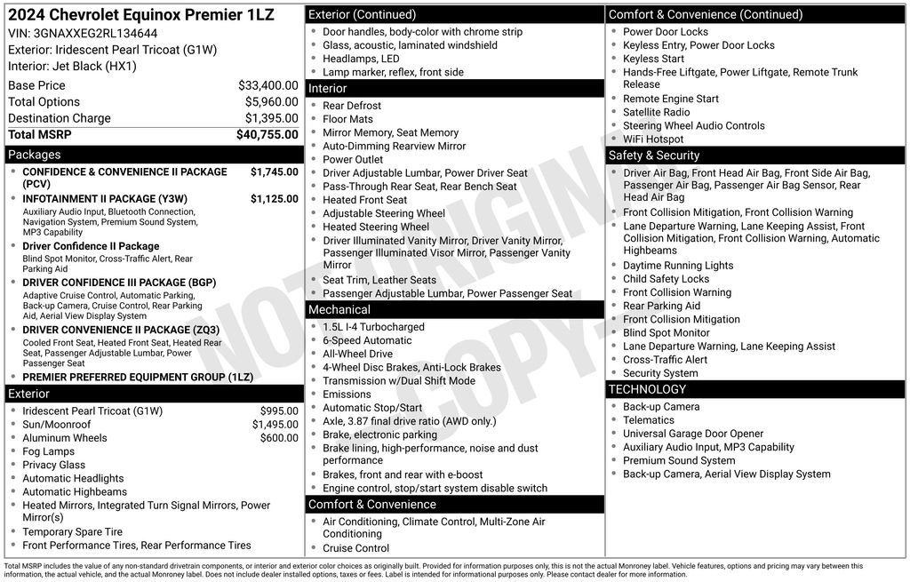 Used 2024 Chevrolet Equinox Premier AWD/4WD image 24