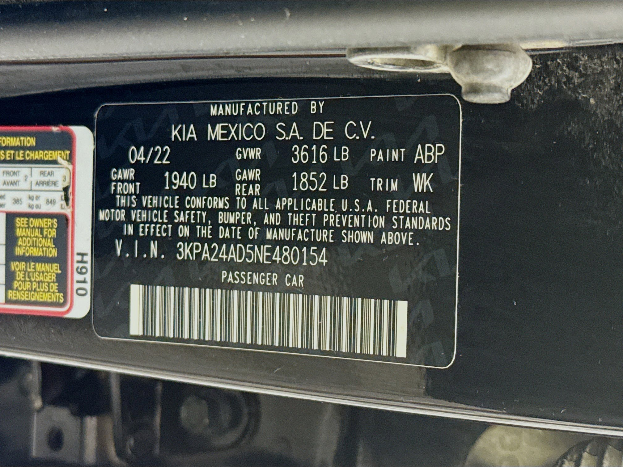 Used 2022 Kia Rio LX FWD image 71