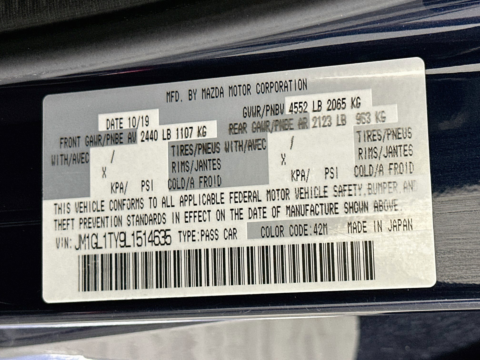 Used 2020 MAZDA MAZDA6 Grand Touring FWD image 12